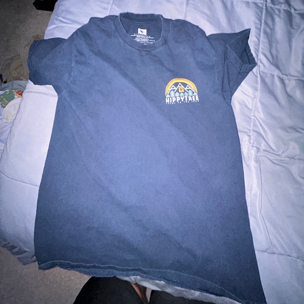 Blue graphic T shirt